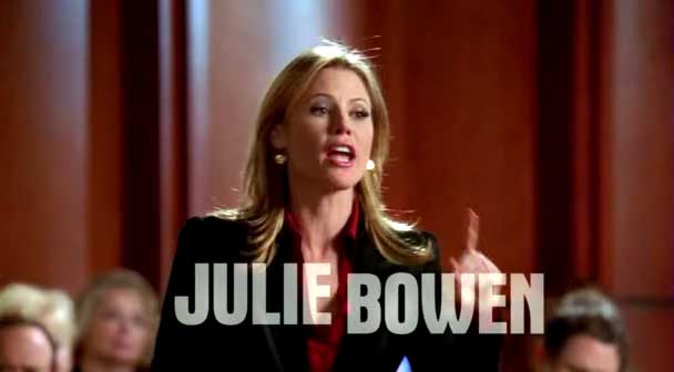 Julie Bowen as Denise Bauer in Boston Legal