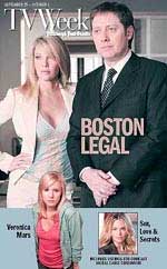 Boston Legal on the cover of TV Week